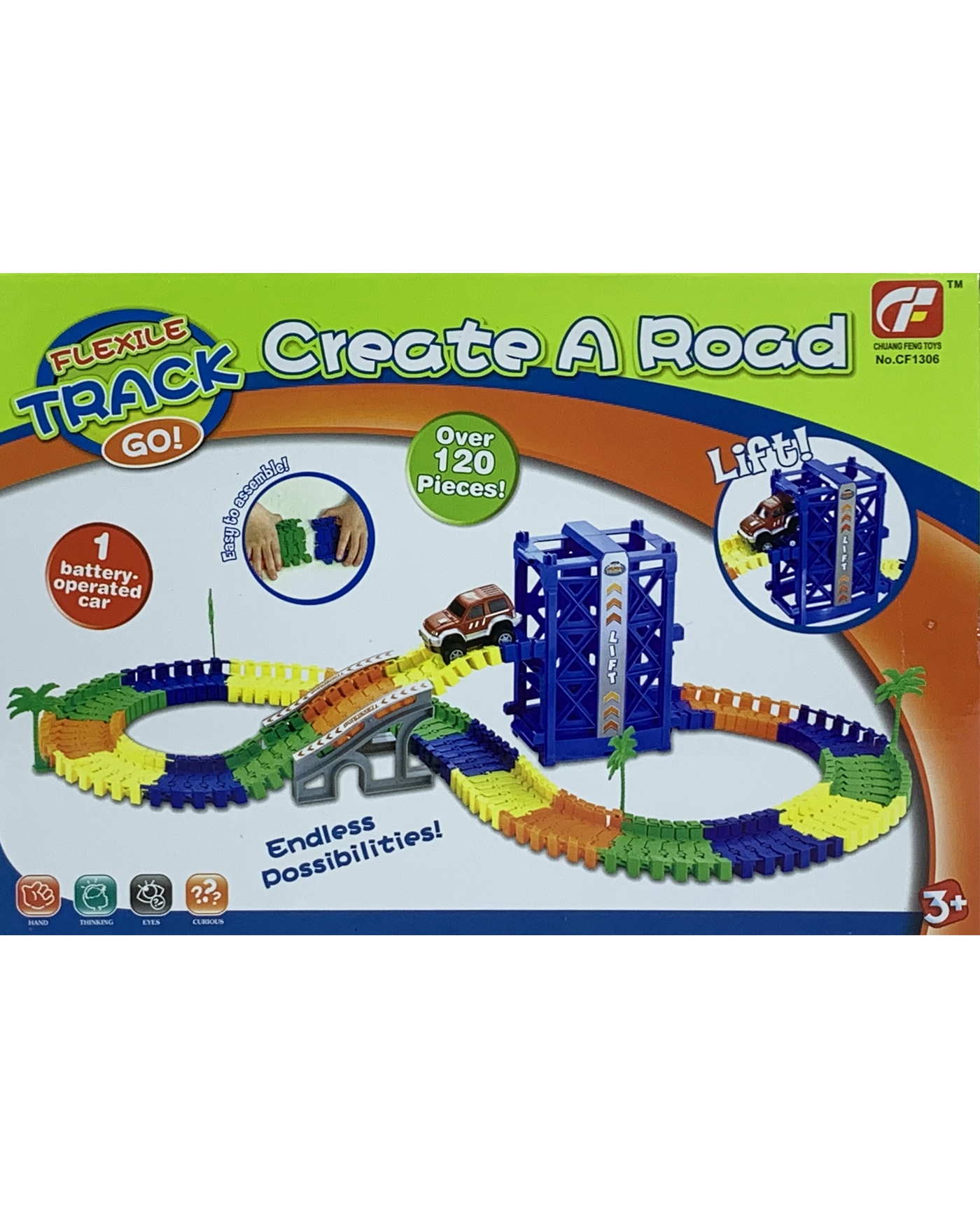 MasterHome Baby CREATE A ROAD 120 Pz LIFT1